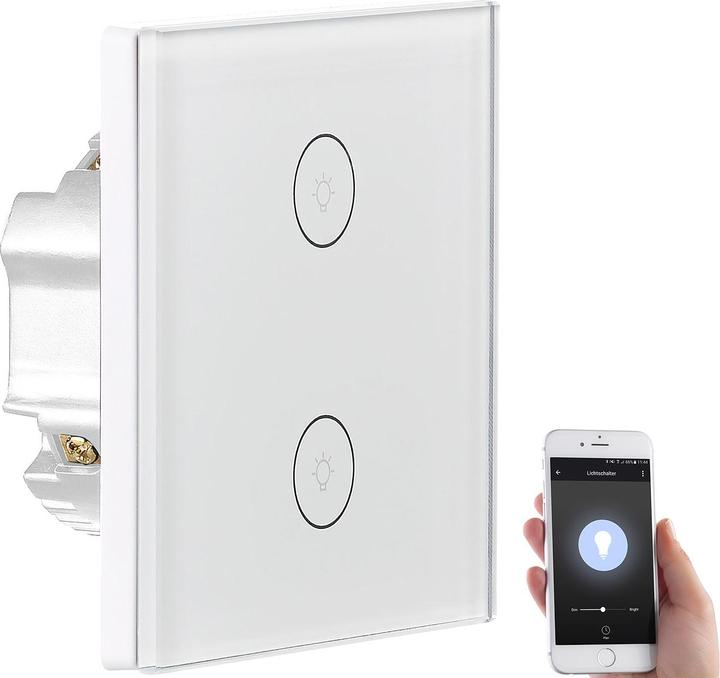 Immagine prodotto Luminea Doppio interruttore della luce di tocco, Amazon Alexa & Google Assistant compatibile