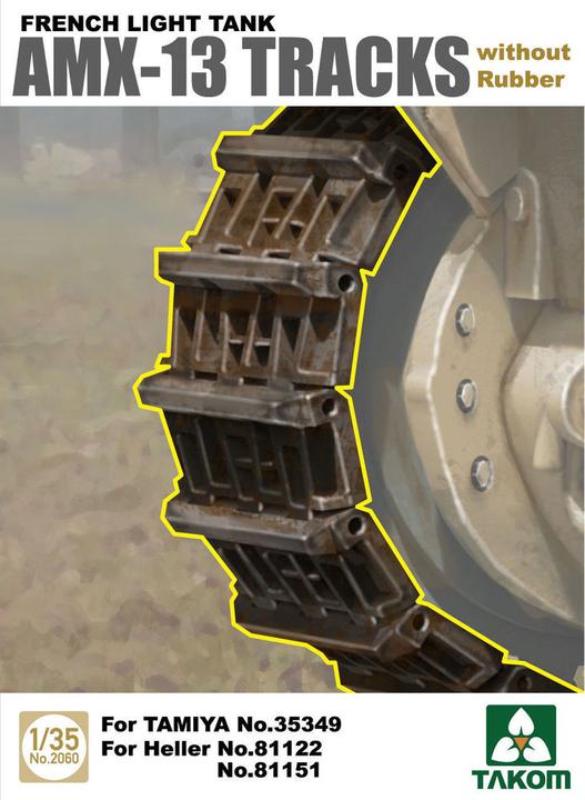 Image du produit Takom Réservoir léger français AMX-13 Tracks sans caoutchouc