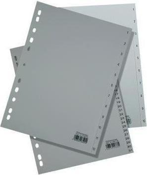Actual product image Soennecken Number index Use for paper format: DIN A4 Design of tabs: 1-12