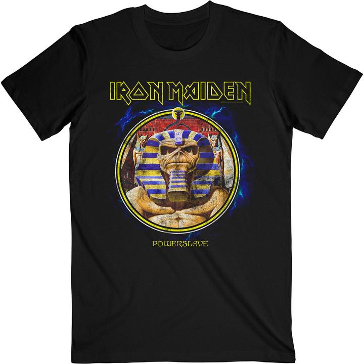 Music Brand Erwachsene Powerslave Mummy Circle T-shirt (XL)