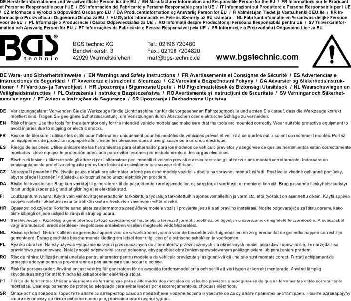 Produktbild BGS Lichtmaschinen-Kombischlüssel