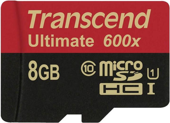 Produktbild Transcend ULTIMATE - microSDHC Card - U1 (8 GB, microSDHC, U1, UHS-I)