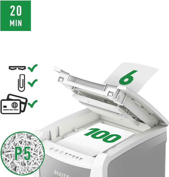 Image du produit Leitz IQ Autofeed Small Office 100 P-5 (Coupe de particules)