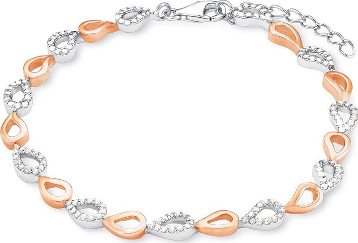 Amor Armkette (21 cm, Silber, Zirkonia)
