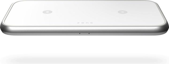Produktbild Zens Aluminium Series Dual+ USB-C Ladegerät 30W| 2x 10W| Qi| weiss| (20 W)