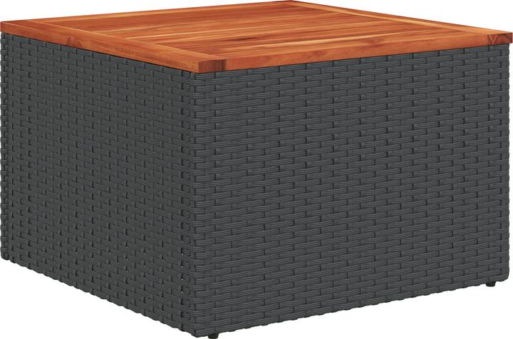 Produktbild VidaXL 10-teilige Garten-Sofa-Set mit Kissen Schwarz Poly Rattan Akazie