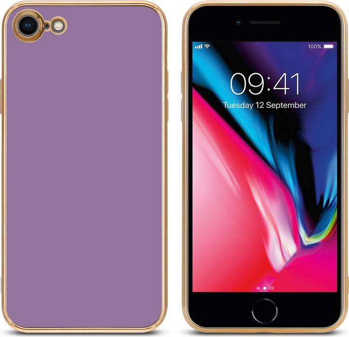 Actual product image Cadorabo Case for Apple iPhone 7 / 7S / 8 / SE 2020 in TPU with camera protection LM130 Style (Apple iPhone 7, Apple iPhone SE (2nd Gen))