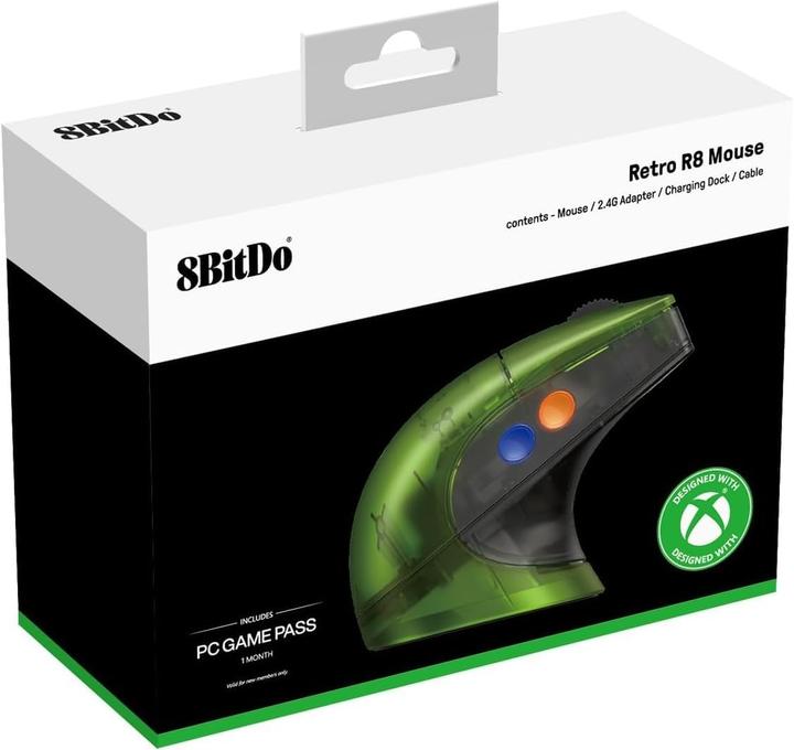 Produktbild 8bitdo Retro R8 Mouse Xbox Edition