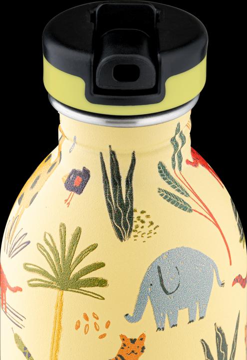 Productafbeelding 24 Bottles Urban drinkfles met sportdeksel 250 ml, Jungle Friends (0.25 l)