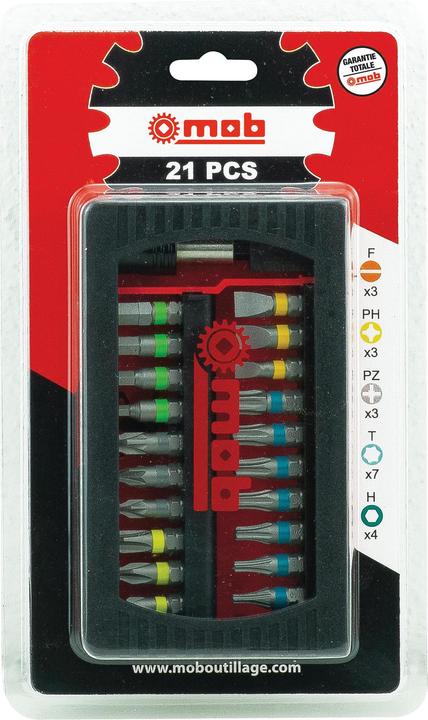 Produktbild Peddinghaus Bit Set 21-Teilig mit Farbring und Magnethalter