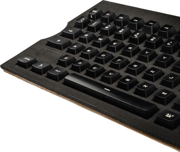 Produktbild Das Keyboard Lasered Spy Agency Keycap Set, ABS, lichtdurchlässig - schwarz, ISO (UK)