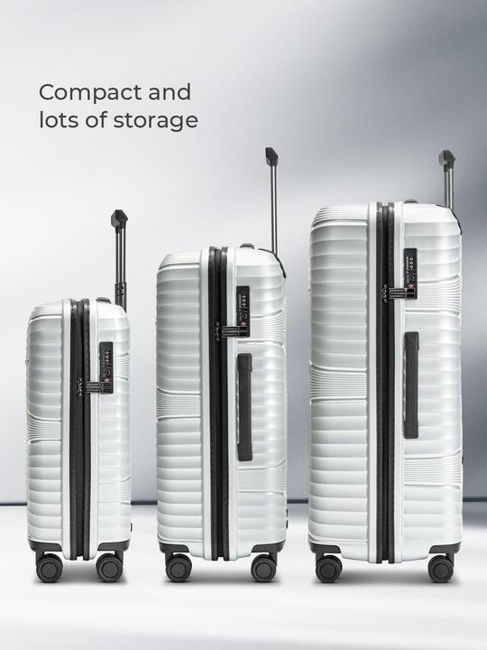 Immagine prodotto Pactastic Collezione 02 THE THREE SET Set di valigie a 4 ruote 3 pezzi (204 l, XL (da 115l))