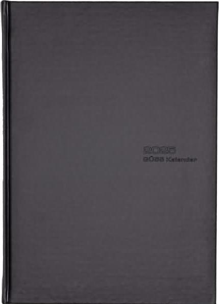 Produktbild Güss Buchkalender A4 1T=1S schwarz (Deutsch, Französisch, Italienisch, Englisch)
