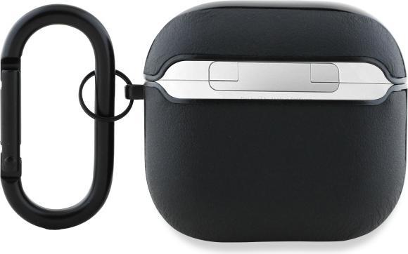 Produktbild Mercedes Etui AMG Leather White Logo na AirPods 4 - czarne / biaÅe (Kopfhörer Tasche)
