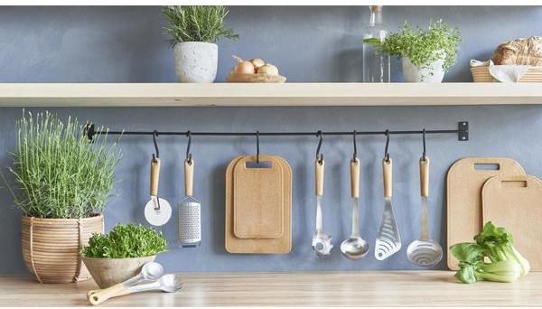 Produktbild Gastromax Spaghettilöffel Bio 37cm, Edelstahl/Holzoptik