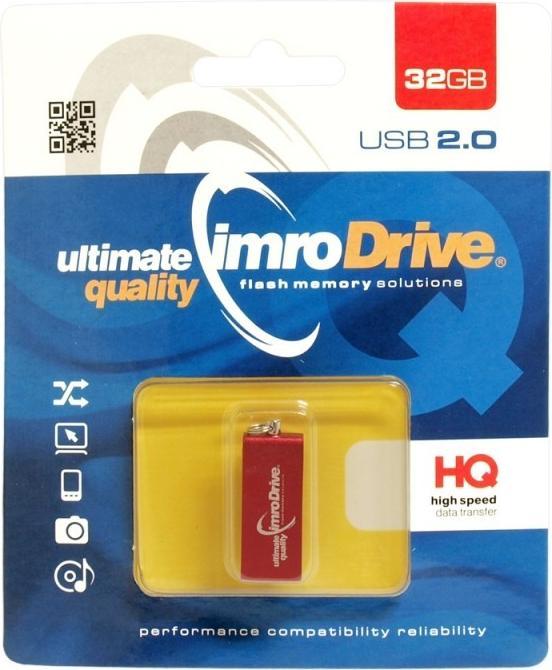 Image du produit IMRO pendrive 32GB USB 2.0 Edge rouge (32 Go, USB-A)