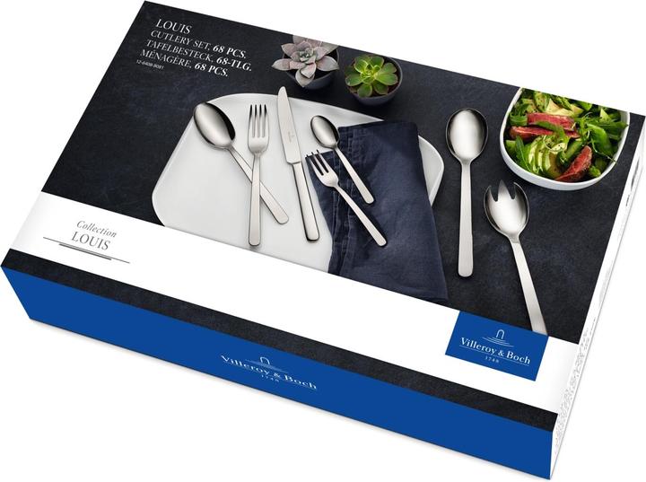 Produktbild Villeroy & Boch Tafelbesteck 68tlg. Louis (68 Stück, Besteck Set)