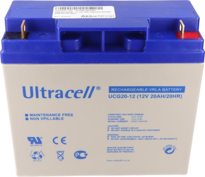 Produktbild Ultracell UCG20-12 12V 20Ah zyklenfest Bleiakku AGM Blei Gel Akku (20 Ah)