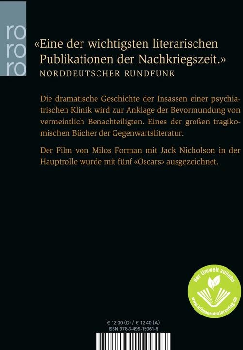 Produktbild Einer flog über das Kuckucksnest (Deutsch, Ken Kesey, 1982)
