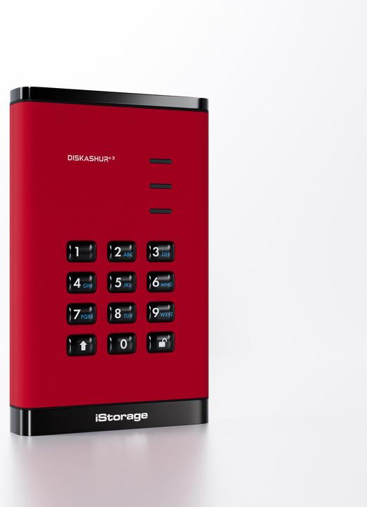 Image du produit iStorage diskAshur3 HDD 5TB - Rouge (5 To)