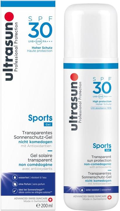 Actual product image Ultrasun Sports Gel (Suntan cream, SPF 30, 200 ml, 230 g)