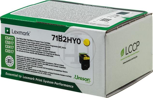 Actual product image Lexmark 71b2hy0 (Y)