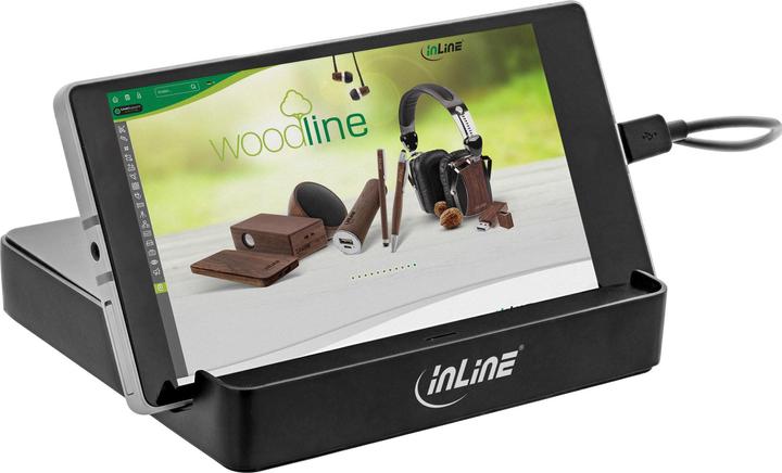 Produktbild InLine USB Mini Docking Station mit USB Typ C PD (Docking Port)