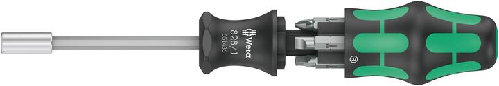 Wera Kraftform Compact 27 Imperial Set 1 Bithouder 1/4" (1 x 1,2x6,5x25, PH1 x 25 mm, 1 x 2 x 25 mm, sleuf 1 x 5,5 x 25 mm, 1 x PH 2 x 25 mm)