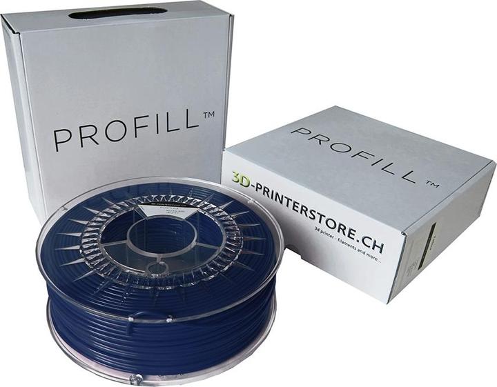 Actual product image 3d-printerstore.ch ABS ProFill Filament 2.85mm 1 kg night blue RAL 5022 (ABS, 2.85 mm, 1000 g, Blue)