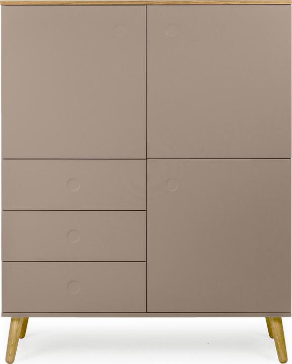 Produktbild tenzo Highboard Dot Taupe 137 x 109 cm (109 x 43 x 137 cm)