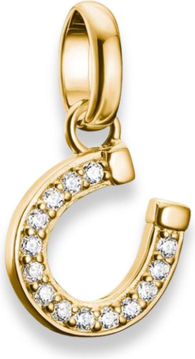 Immagine prodotto Thomas Sabo Charm-Anhänger Hufeisen mit Steinen Connect vergoldet (Argento 925)