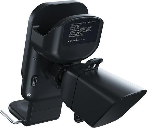 Image du produit Beline uchwyt samochodowy z ładowaniem indukcyjnym BLNWCH01 3w1 Smartphone/iWatch/Airpods