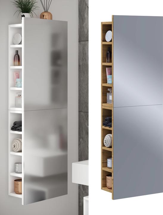 Actual product image VCM Bathroom Mirror Wall Mirror Hanging Mirror Cabinet Bathroom Flandu XL 118 x 40 (40 x 15 x 118 cm)