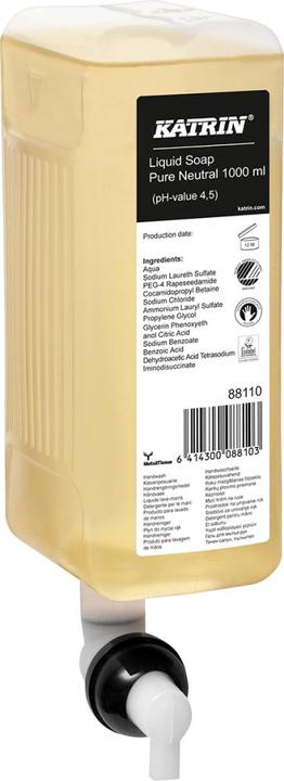 Katrin Handwaschseife 6 x 1 Liter inklusive Pumpe (Flüssigseife, 1000 ml)