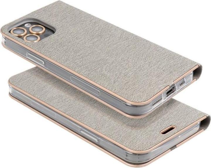 Produktbild Partner Telecom Book case OEM LUNA Book Gold for SAMSUNG A21s silver (Samsung Galaxy A21s)