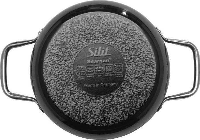 Produktbild Silit Kochtopf Fleischtopf Induktion 16cm Glasdeckel Elegance Line Silargan (16 cm, Kochtopf, Stahl, Keramik)