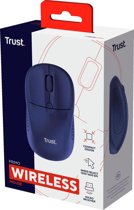 Image du produit Trust Primo Souris Sans Fil Bleu Mat (Sans fil)