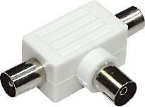 Actual product image Shiverpeaks S/CONN maximum connectivity T-distributor, 2 x plug and 1x coupling (75 dB, Antenna cable)