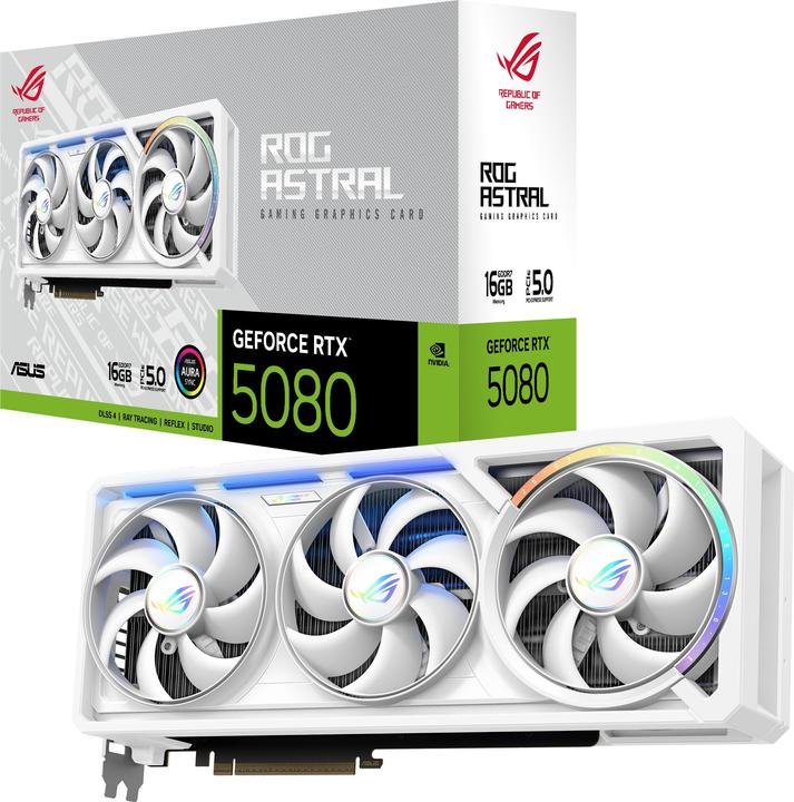 Immagine prodotto ASUS ROG Astral GeForce RTX 5080 White (16 GB)