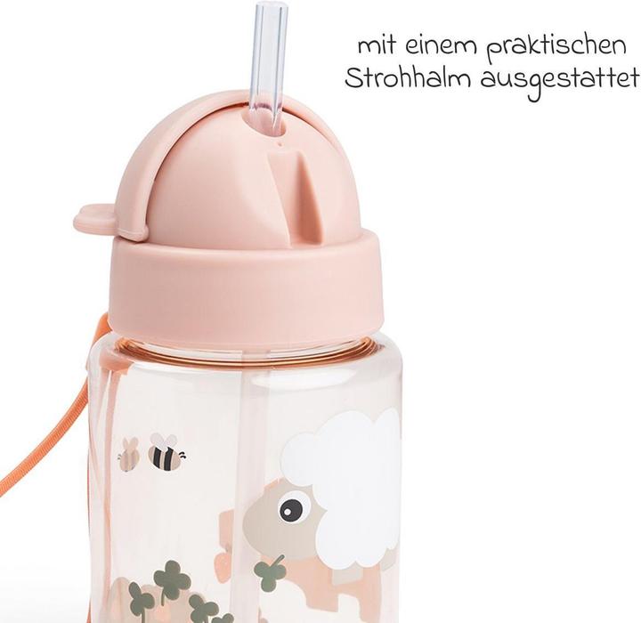 Produktbild Done by Deer Trinklernbecher & Trinklernflaschen Trinkflasche mit Strohhalm 280 ml - Tiny (0.28 l)