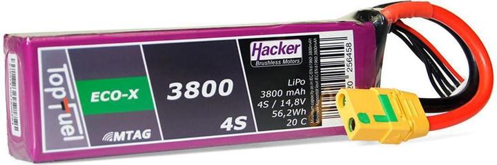 Immagine prodotto Hacker Pacchetto LiPo TF ECO-X 3800mAh 4S MTAG (14.80 V, 3800 mAh)
