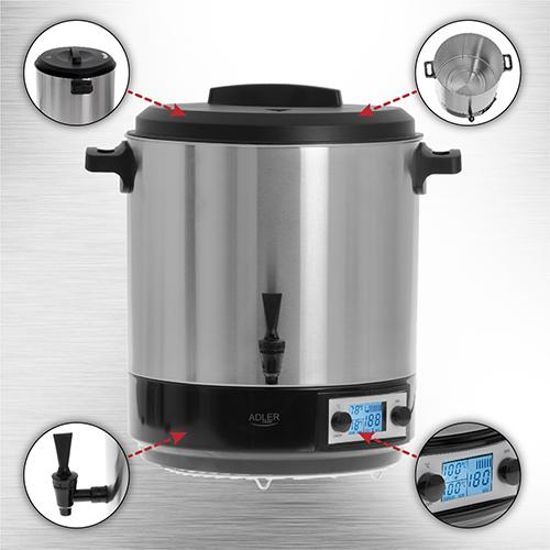 Image du produit Adler Pot de pasteurisation AD 4496 (28 l)