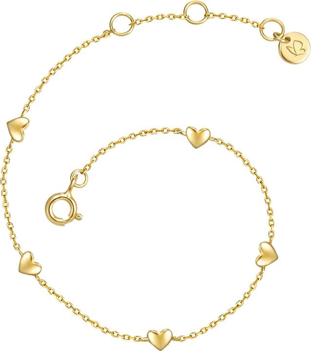 Immagine prodotto Glanzstücke München Cuore da donna in argento sterling e oro giallo - 30250 (15 cm, Argento)