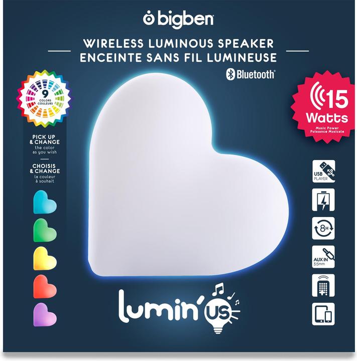 Produktbild Bigben Lumin'Us Herz (8 h, Akkubetrieb)