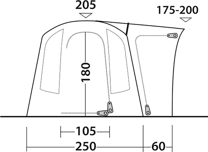 Produktbild Outwell Buszelt Daytona Air (Aufblasbares Zelt, 15 kg, 3 Personen)