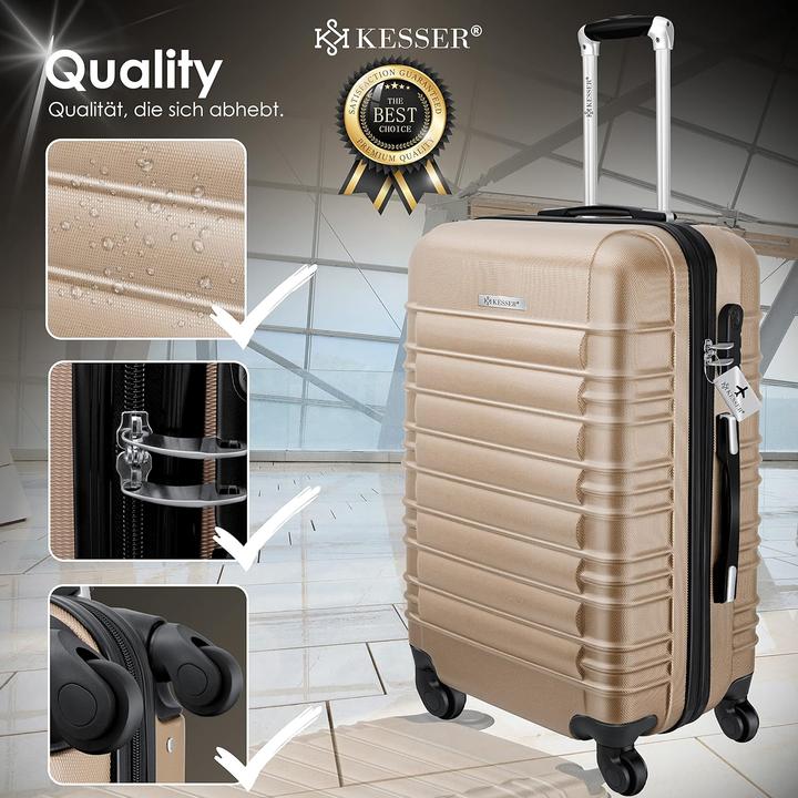 Immagine prodotto Kesser Set di valigie da 3 pezzi (120 l, M (50 - 90l), L (90 - 115l), XL (da 115l))