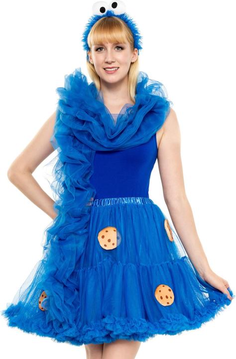 Actual product image Maskworld Die Sesamstrasse Krümelmonster Tutu - für Fasching (One size)