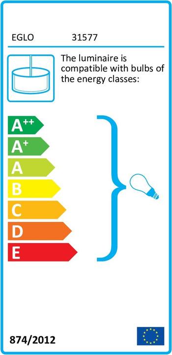 Label énergétique EGLO Pasteri (E27)