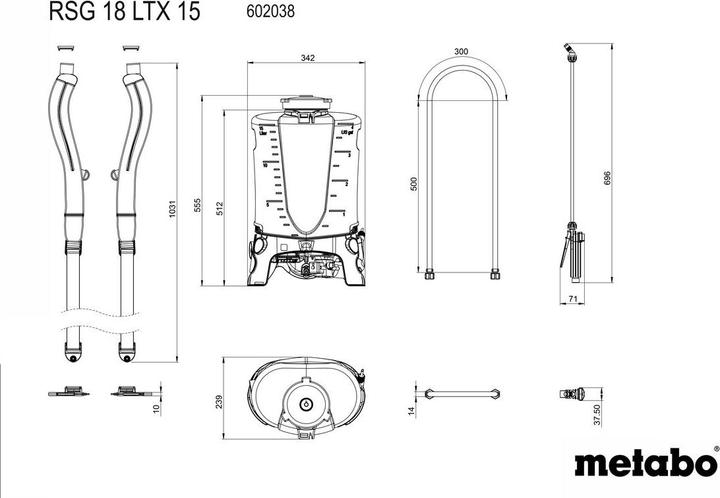 Actual product image Metabo RSG LTX 15 (15 l)