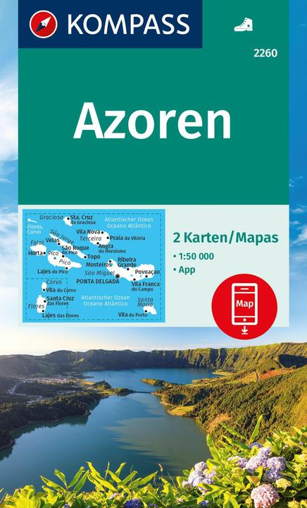 Produktbild Wanderkarten-Set 2260 Azoren (2 Karten) 1:50.000